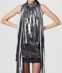 Toccin - Hattie Sleeveless Metallic Blouse