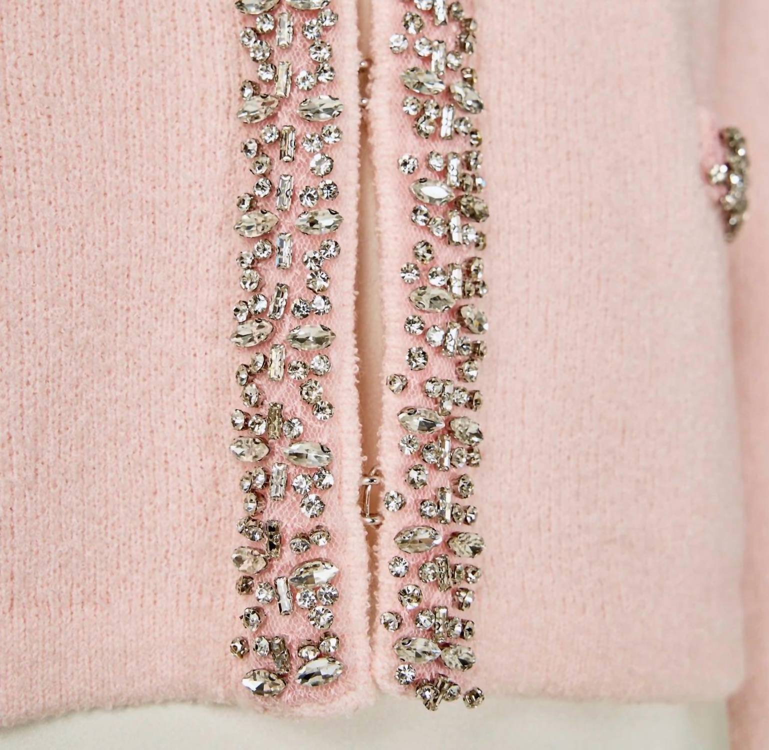Ella Blu Boutique - Jewel Trim Cardigan