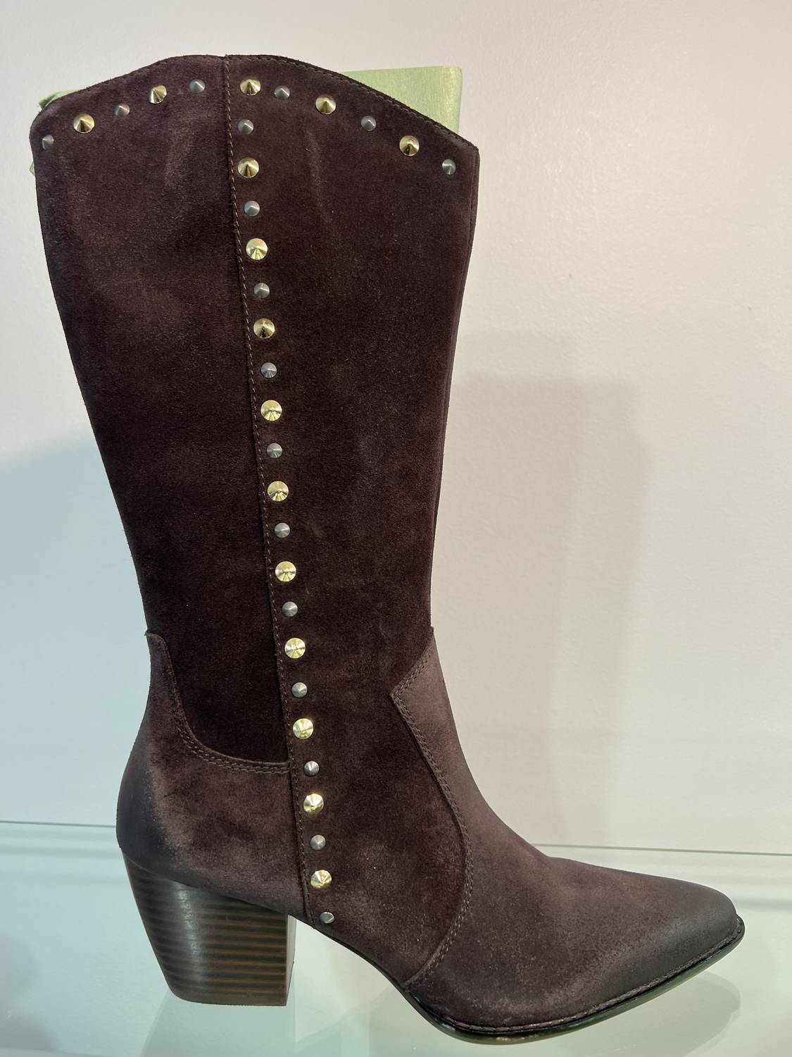 Salvia Women's Vizalo Suede Tall Boot in brown - women's shoe