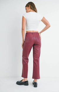 Just Black Denim - The Coated Straight Leg