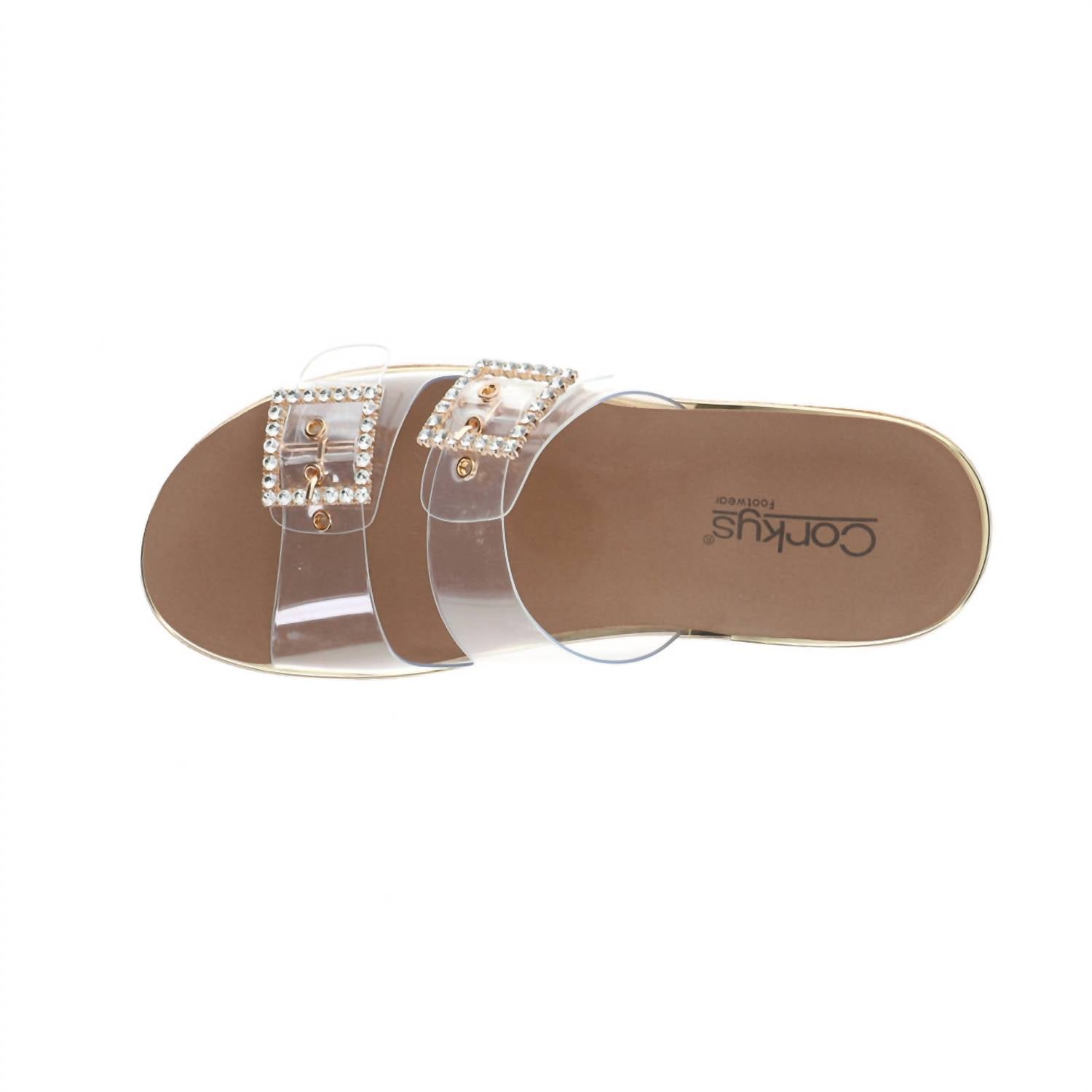 Corkys Footwear - Women's Twinsie Rhinestone Wedge Sandals