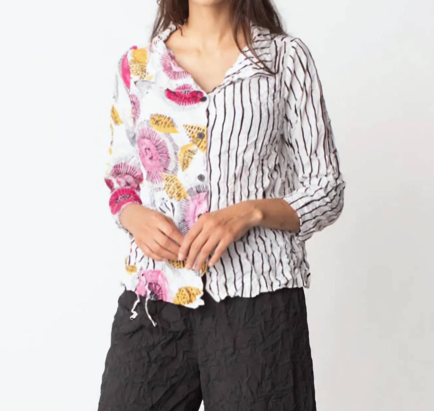 Liv By Habitat - Chinched Pocket Button Front Top