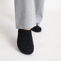 INTENTIONALLY BLANK Women's Agatha Brushed Suede Slip On Mules in black - women's shoe - view 4