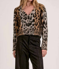 Elan - Cheetah Printed Cardigan