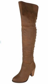 Surelymine - Women's Convertible Lace-up Knee-high And Thigh-high Boots