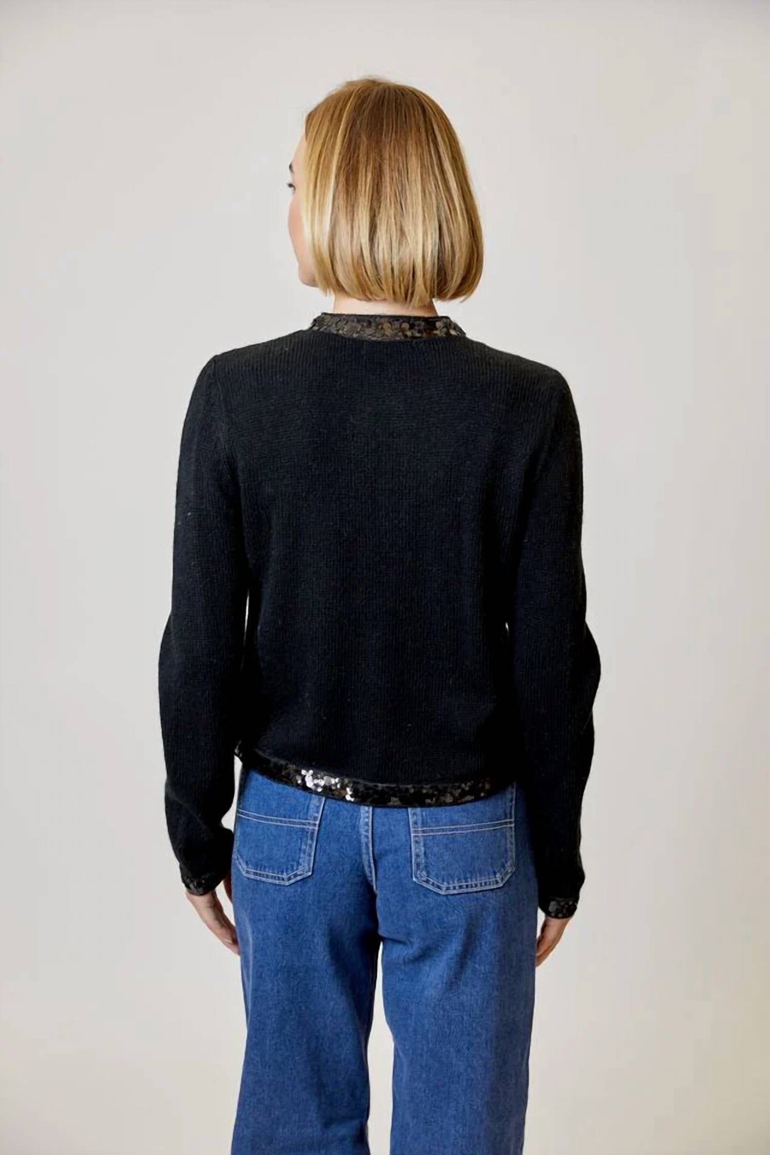 Design History - Sequin Trim Cardigan