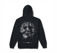 Primitive Unisex - Halloween Scenes Pullover Hoodie in black - men's shirt - detail view