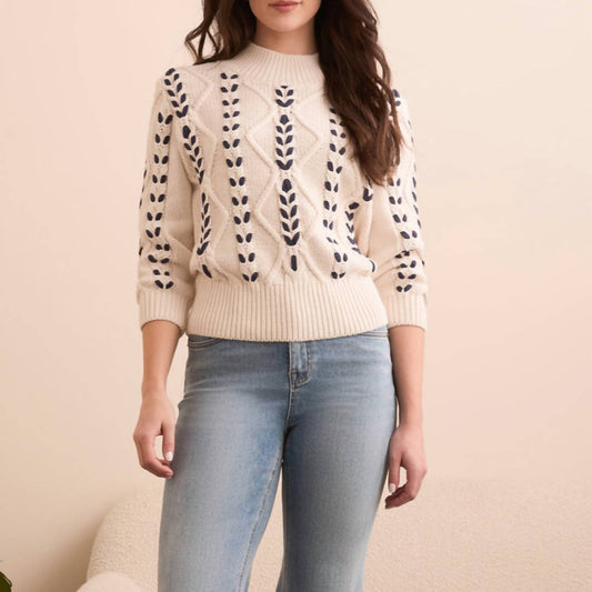 Tribal - Mock Neck Knit Sweater