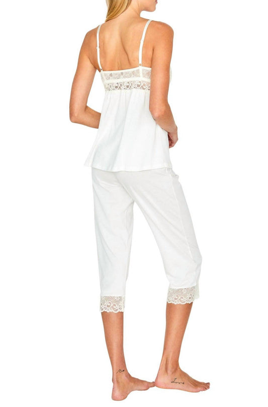 Twelve Eighty Eight - Leslie Spaghetti Strap Camisole Cropped Pajama Set