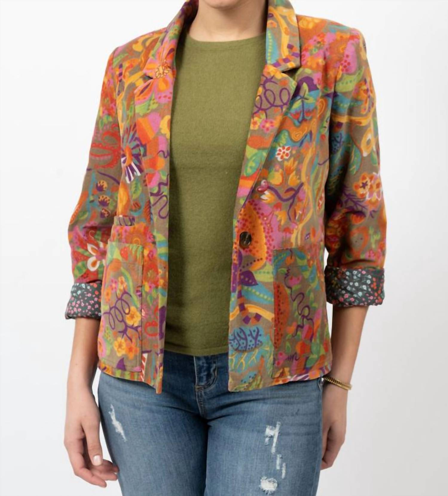 Ivy Jane - Corduroy Print Jacket