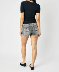 Judy Blue - High Waist Button Fly Cuffed Shorts