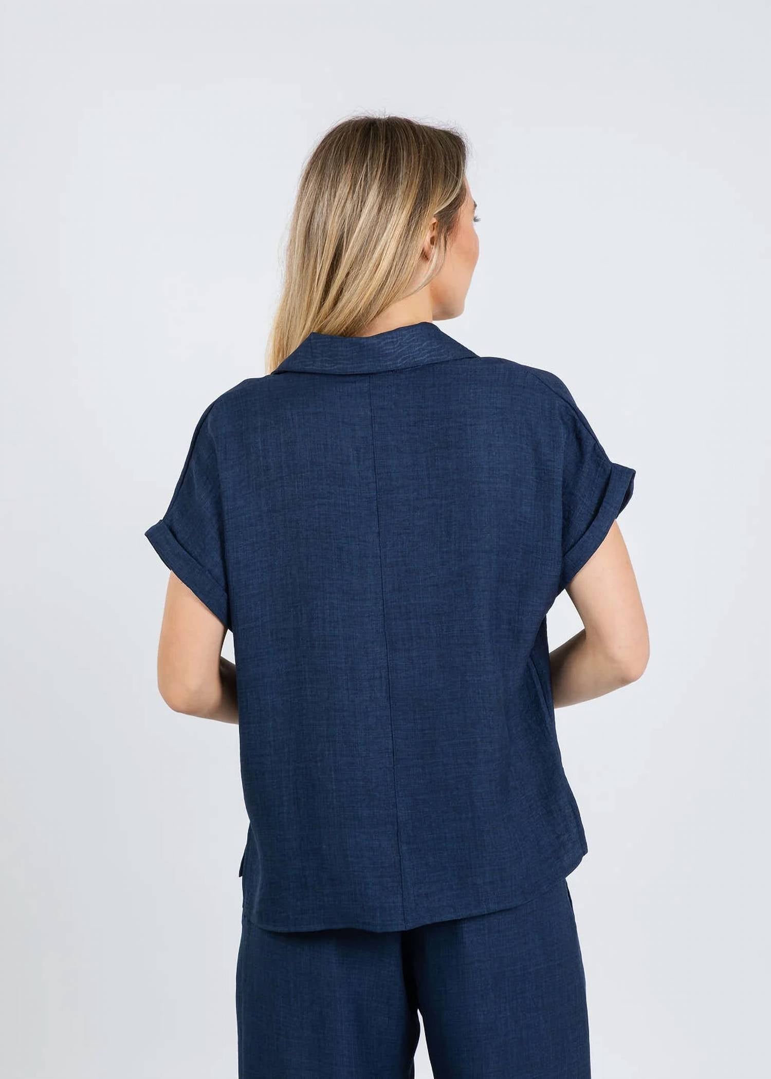 Nally & Millie - Ariel Short Cuffed Sleeves Polo