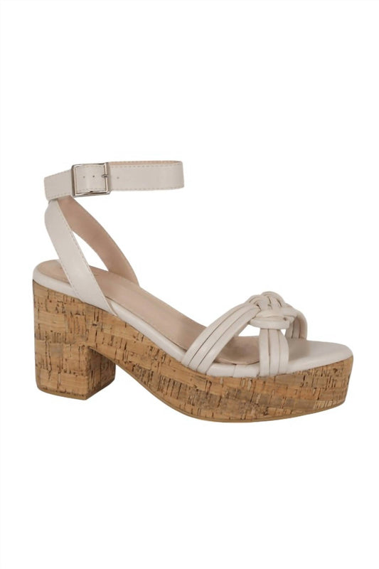 Mars Sky - Women's Cork In It Platform Sandals