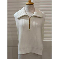 Renuar - Women's Knit Dickie Quarter Zip Vest