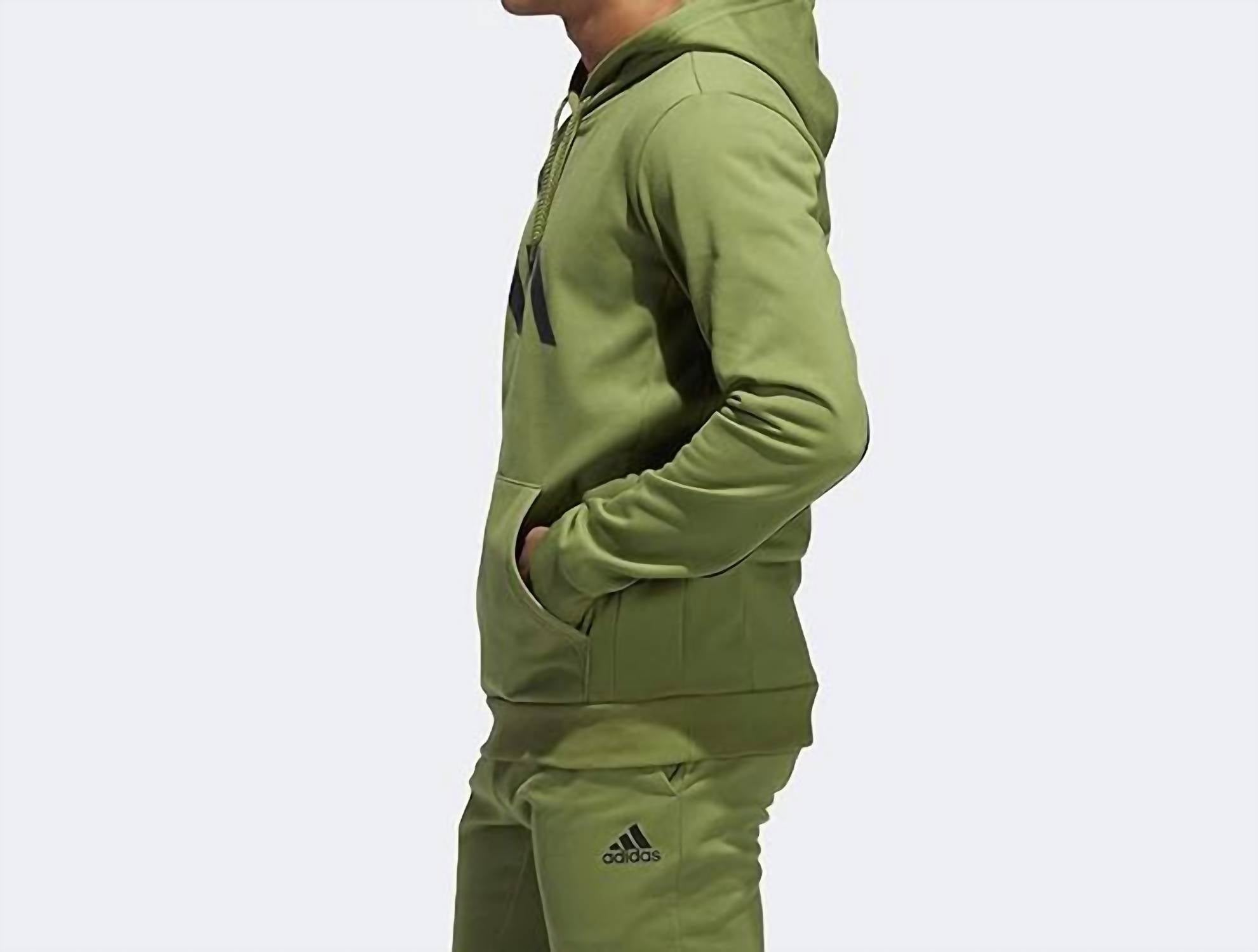 adidas Men's SPT Basketball Sweatshirt in tech olive - men's shirt - alternate view