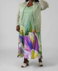 -Bl^Nk- - Aemee Floral Sleeveless Dress - Plus