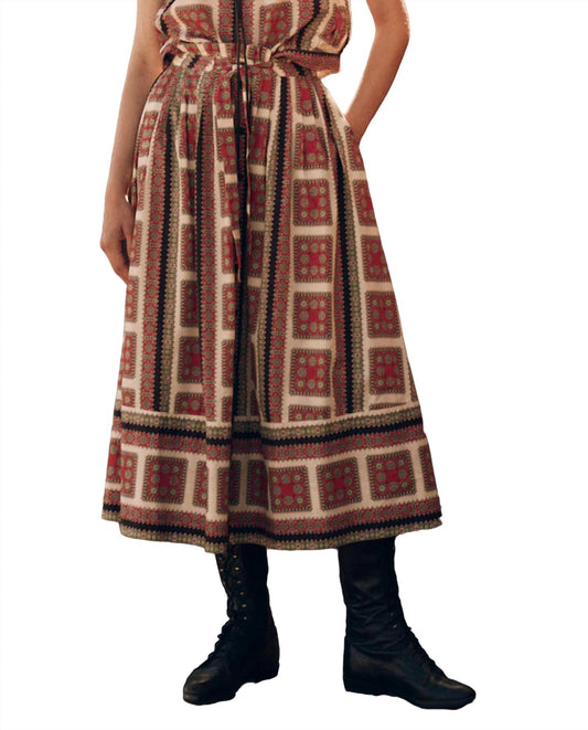 The Great. - Treeline Midi Skirt