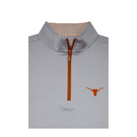 Horn Legend Men's Texas Longhorns Micro Fleece Pullover Sweatshirt in grey - men's shirt - detail view