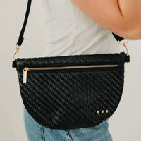 Pretty Simple - Women's Westlyn Diagonal Woven Bum Bag