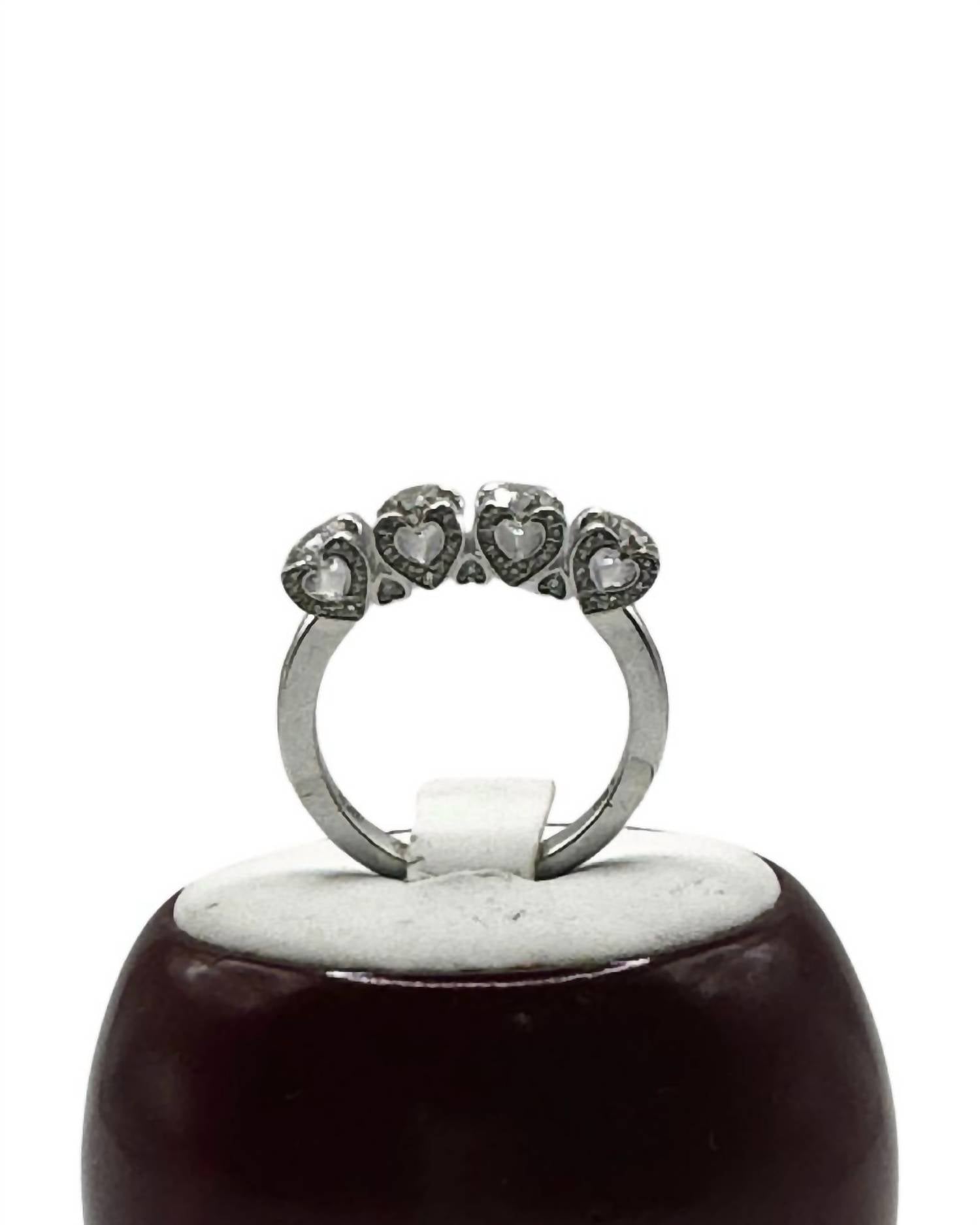 Milano Jewelry - Women's 5-Stone Round Anniversary Band Ring