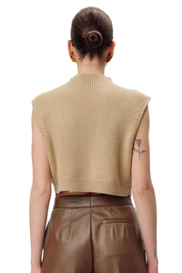 Ronny Kobo - Lumina Mock Neck Sleeveless Knit Top