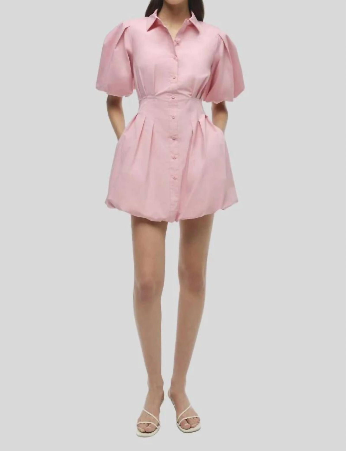 Simkhai - Cleo Balloon Pintuck Mini Dress