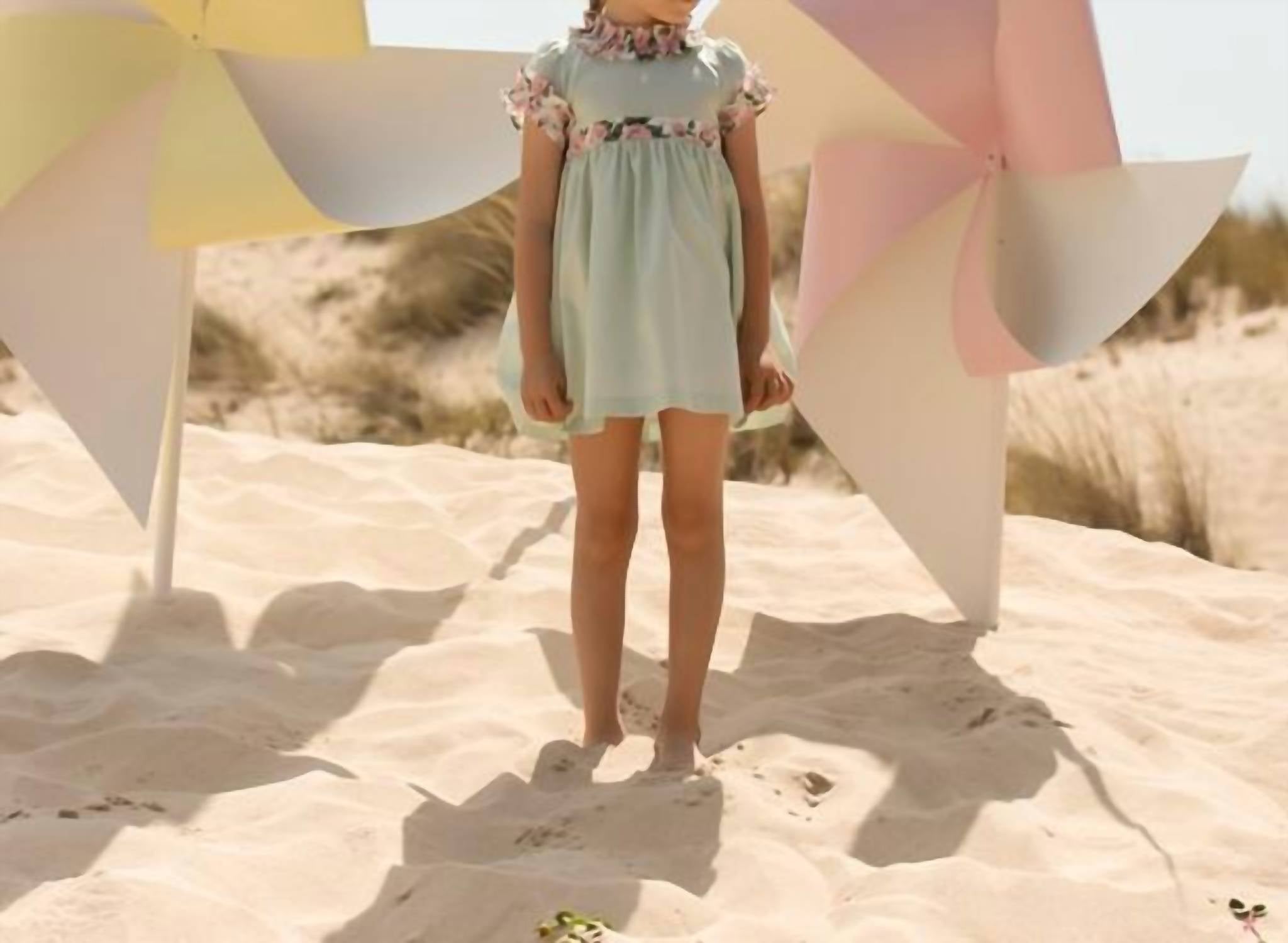 Patachou - Voile With Frills Woven Dress