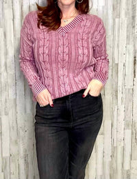 Charlie B - Brooke Cable Knit Sweater