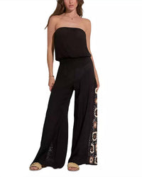 Elan - Strapless Jumper With Crochet Detail