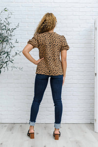 Hailey & Co - Spotted Animal Print Blouse