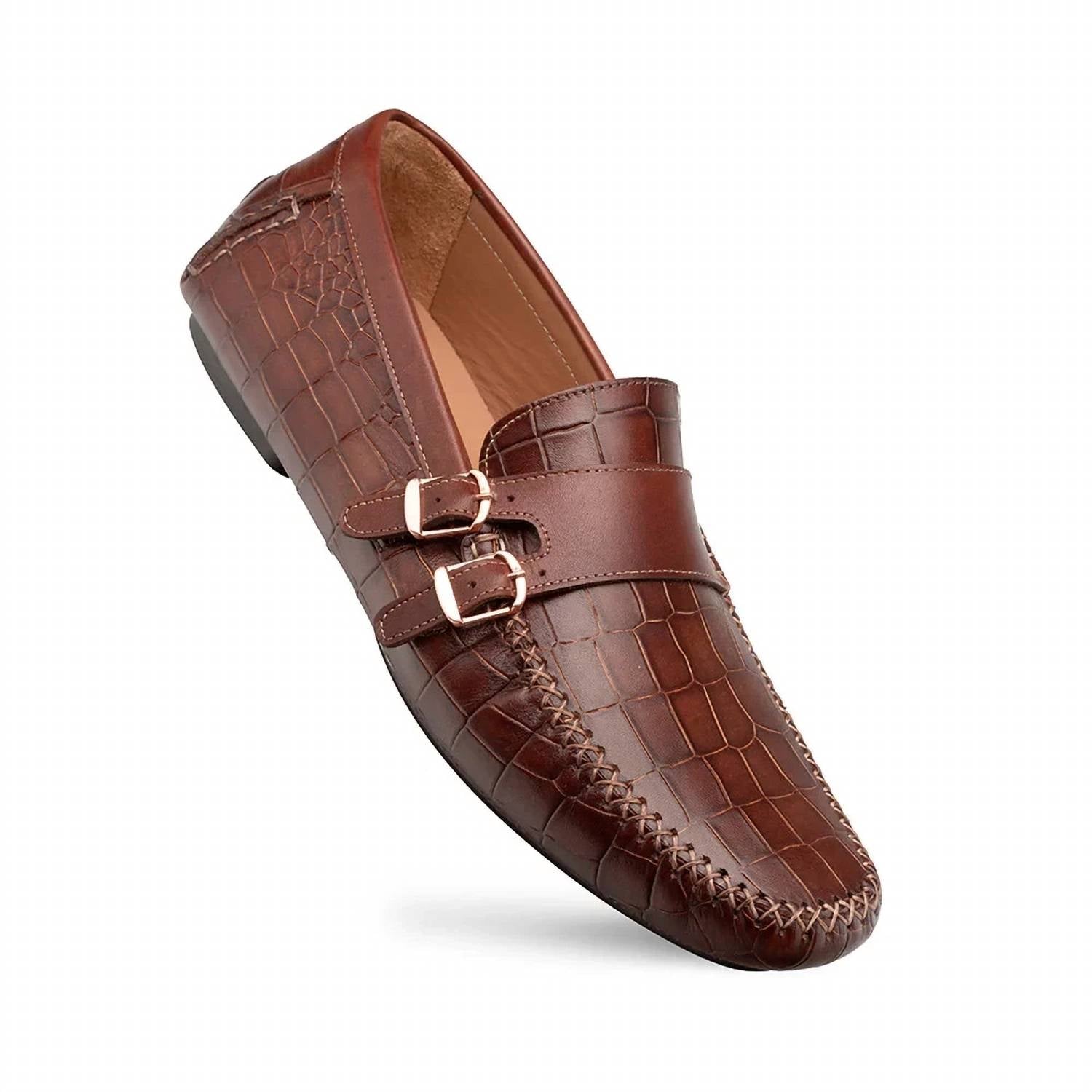 Mezlan - Men's Croc-Embossed Driving Moccasin