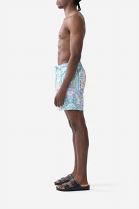 Camilla - Elastic Waist Mid Length Boardshorts