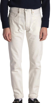 C.O.F. Studio M7 Tapered Jeans in ecru stone wash - men's jeans
