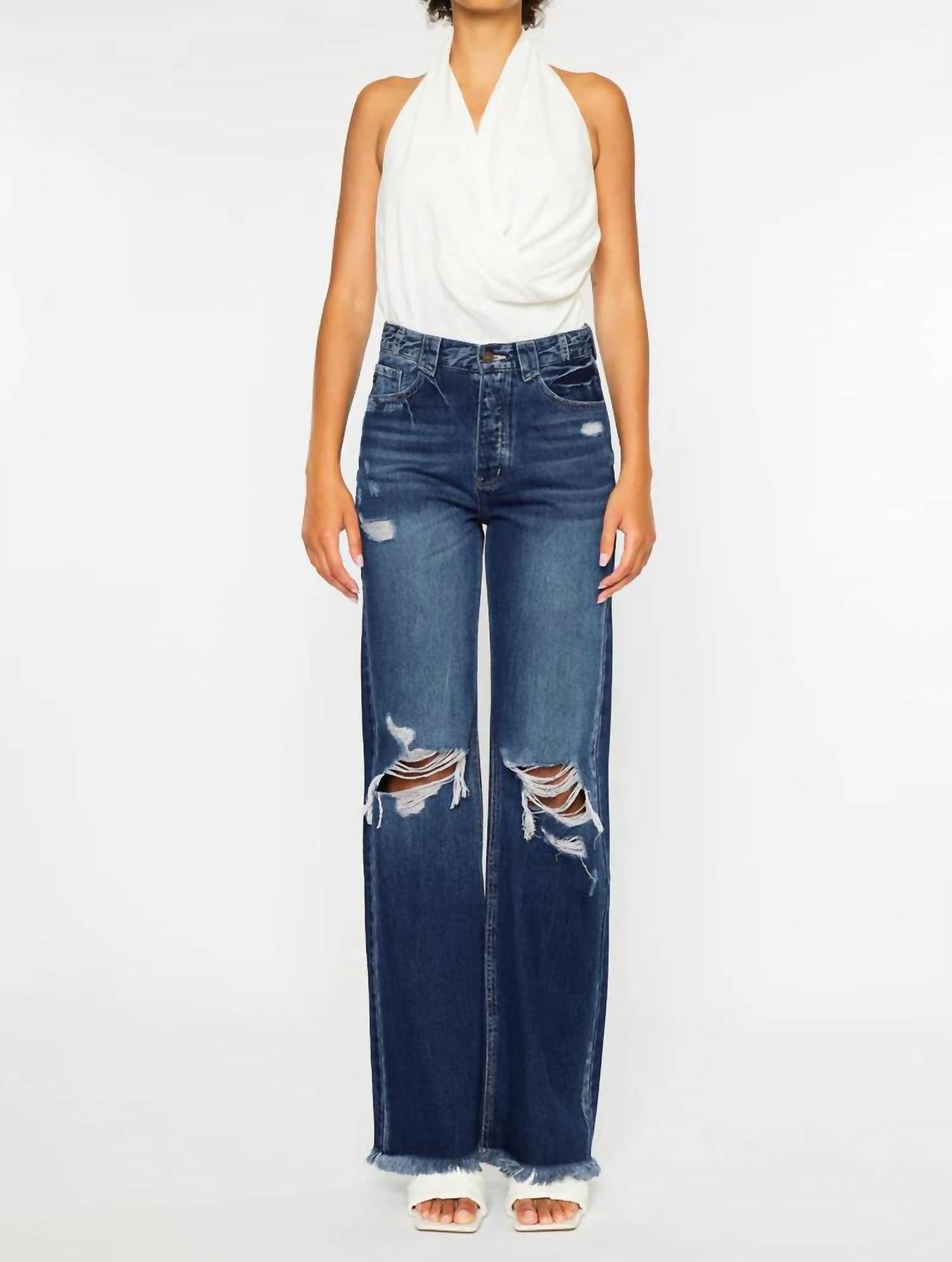 Kancan - Jules Ultra High Rise 90's Flare Jeans