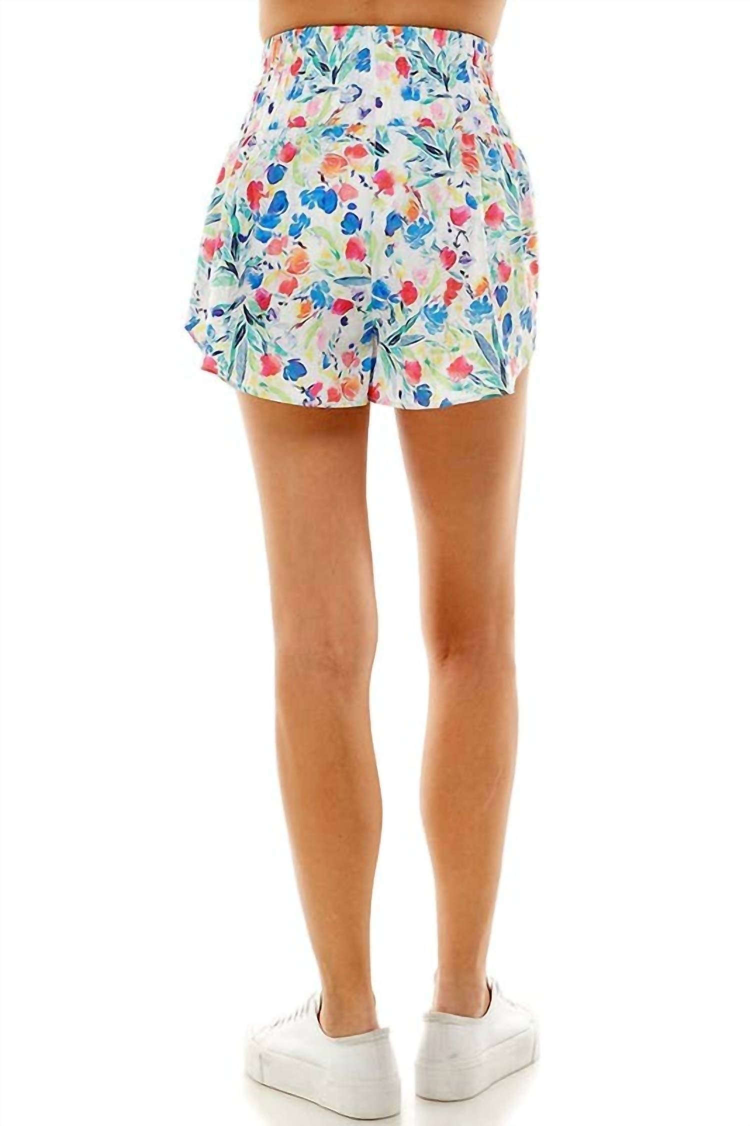 Tcec - Floral Athletic Shorts