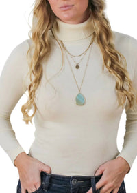 Ronnie Salloway & Company - Solid Color Turtleneck Sweater