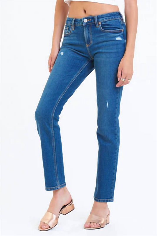 BLAIRE HIGH RISE SLIM STRAIGHT JEANS
