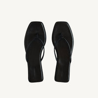 BEMBIEN Women's Dai Slides in black - women's shoe - detail view