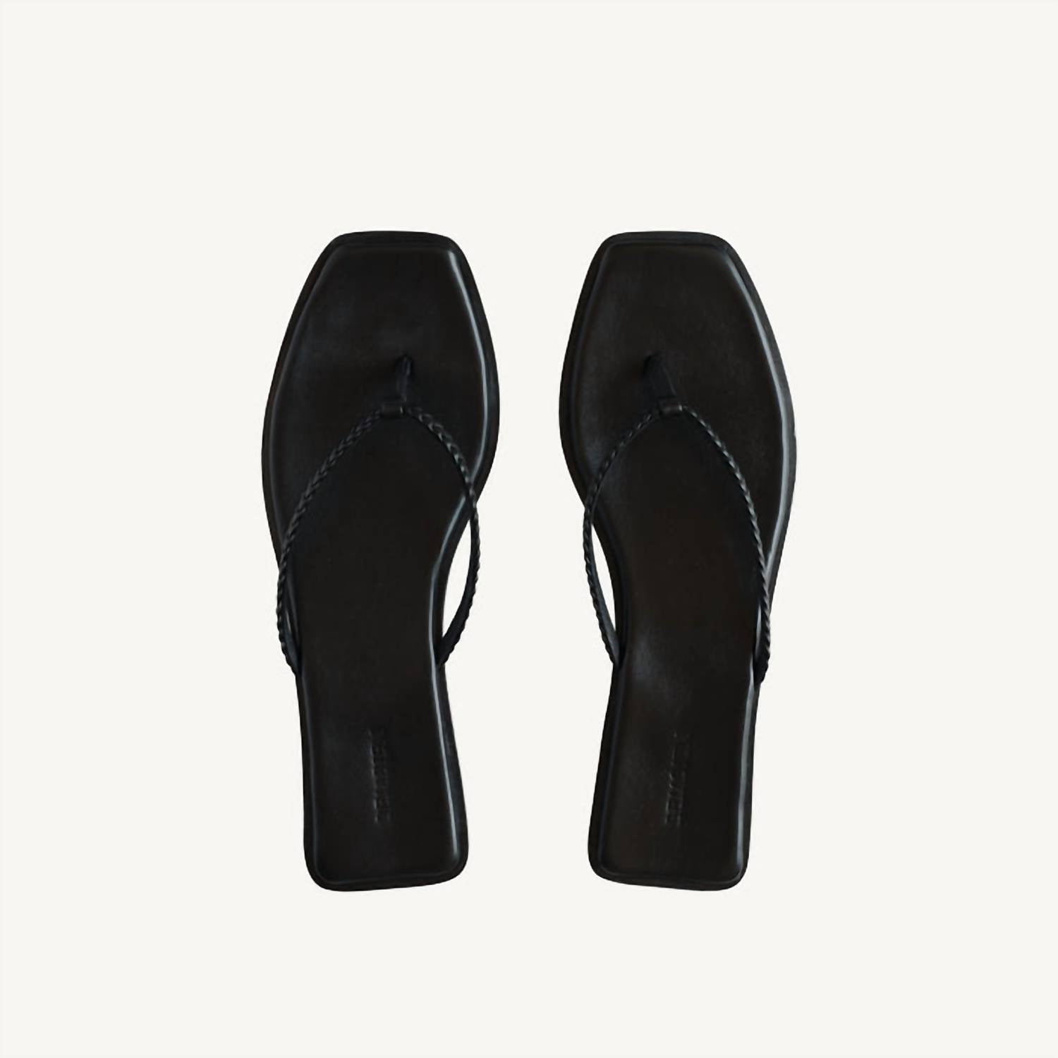 BEMBIEN Women's Dai Slides in black - women's shoe - detail view