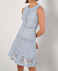 Apricot - High Neck Lace Dress