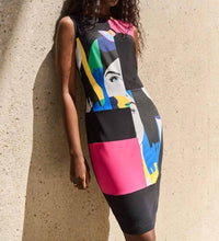 Joseph Ribkoff - Silky Knit Color Block Sheath Dress