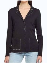 Goldie Lewinter Double Faced Blazer in black grey heather - women's jacket