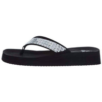 Corkys Footwear - Women's Donna Clear Rhinestone Flip Flop