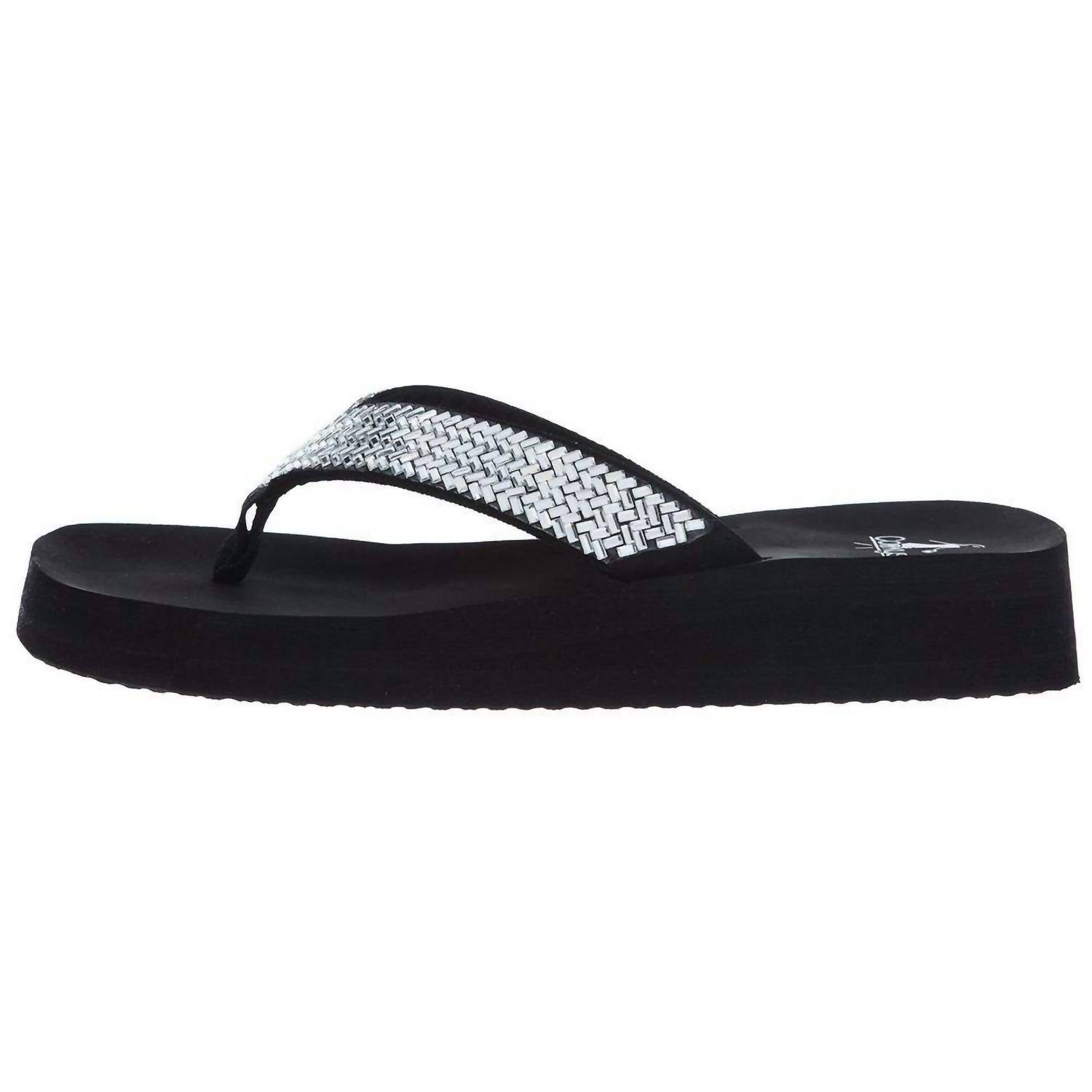 Corkys Footwear - Women's Donna Clear Rhinestone Flip Flop
