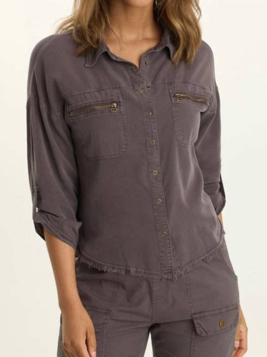 Wearables - Knapp Distressed Cargo Button Up Top