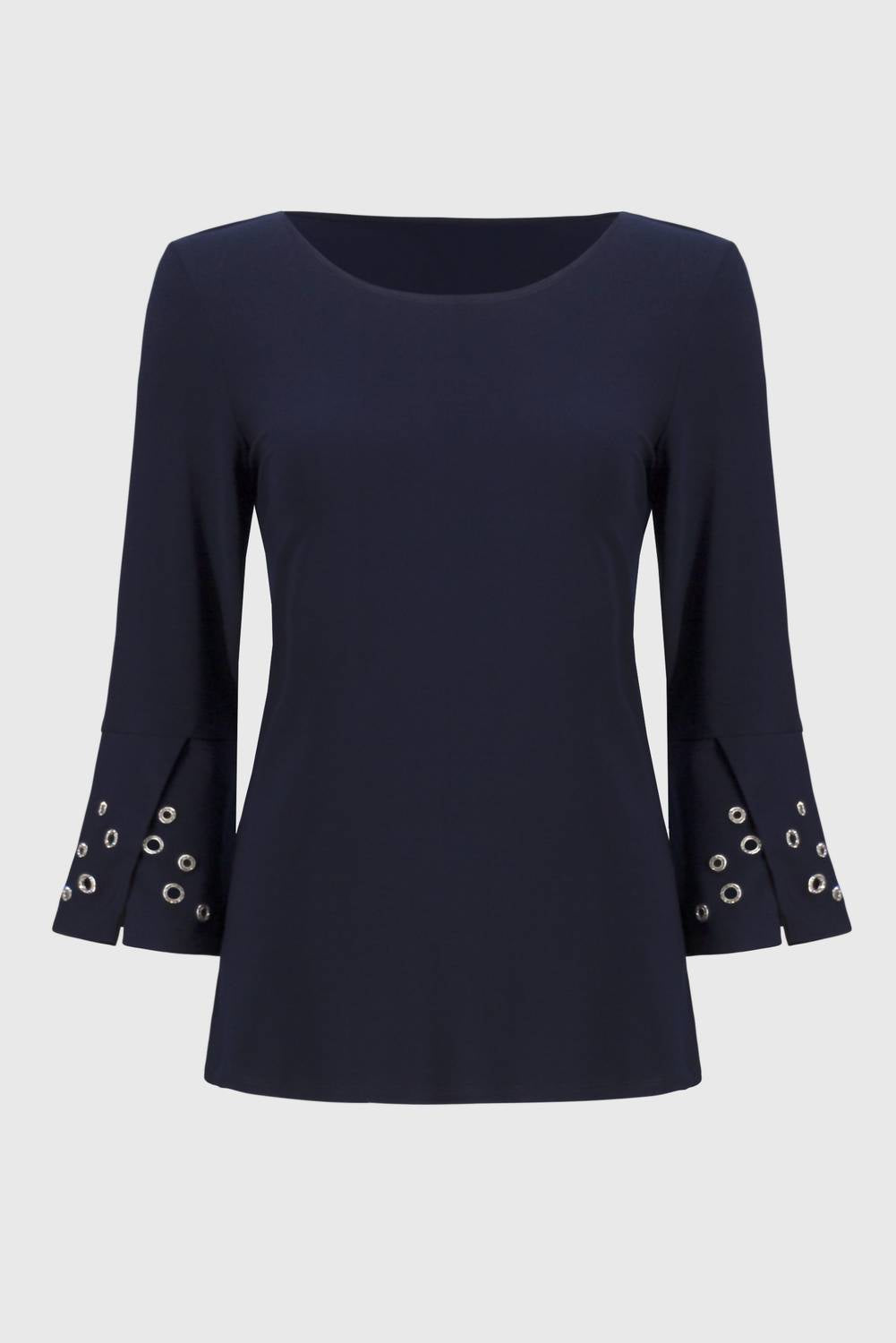 Joseph Ribkoff - Eyelet Flared Top
