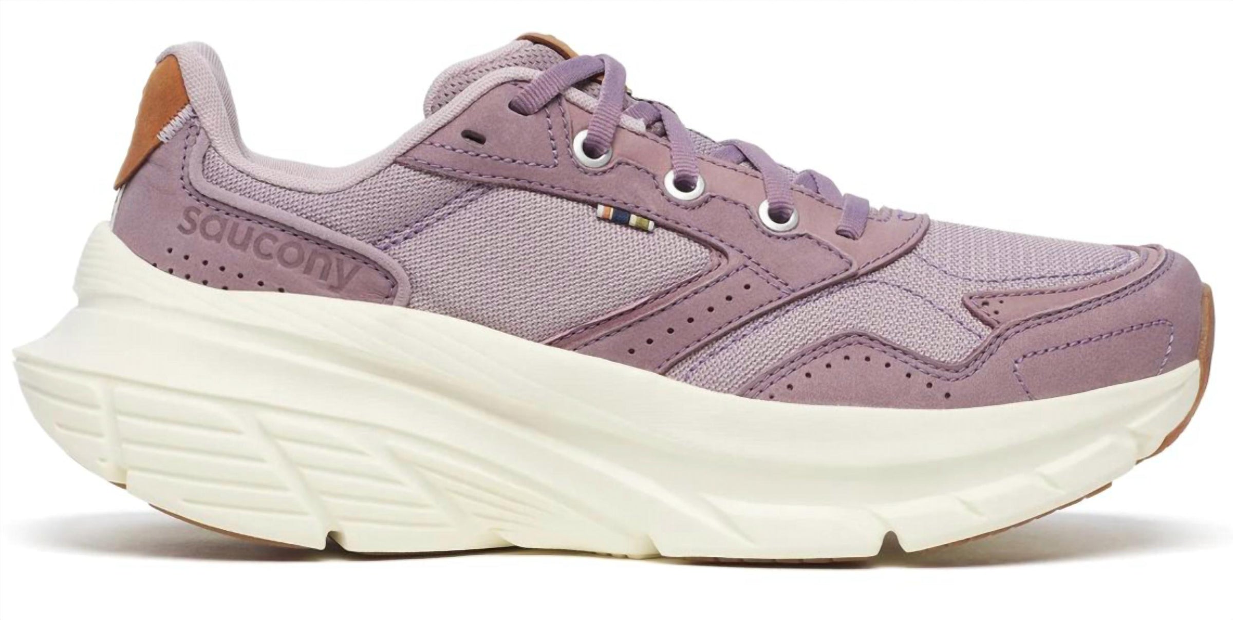 SAUCONY Women's Guide Metro Shoe in quail vanilla - women's sneaker