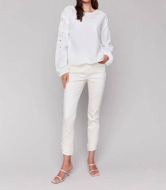 Charlie B - Candice Eyelet Top