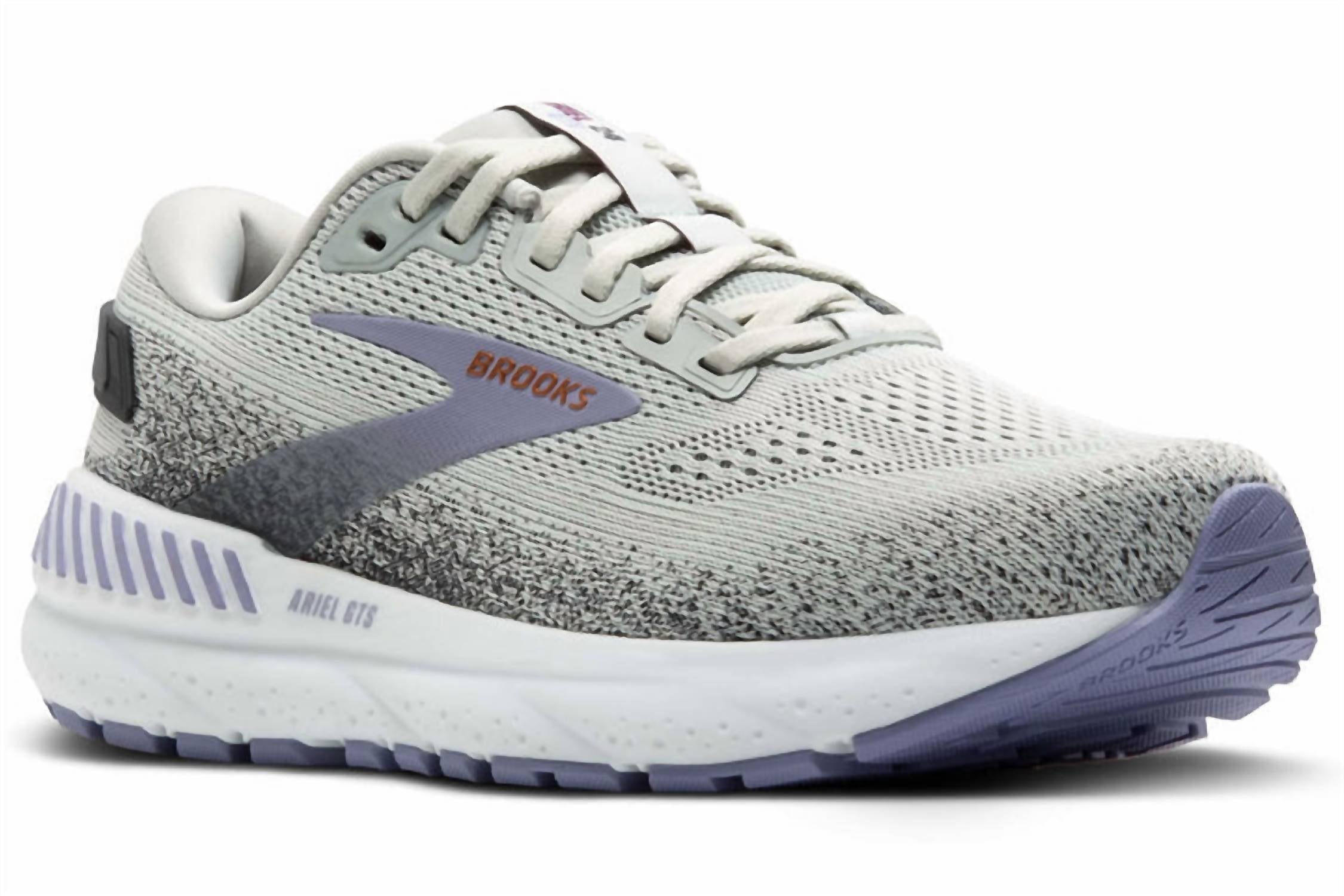 BROOKS Women's Ariel Gts 24 Shoe in mercury ebony sweet lavender - women's shoe