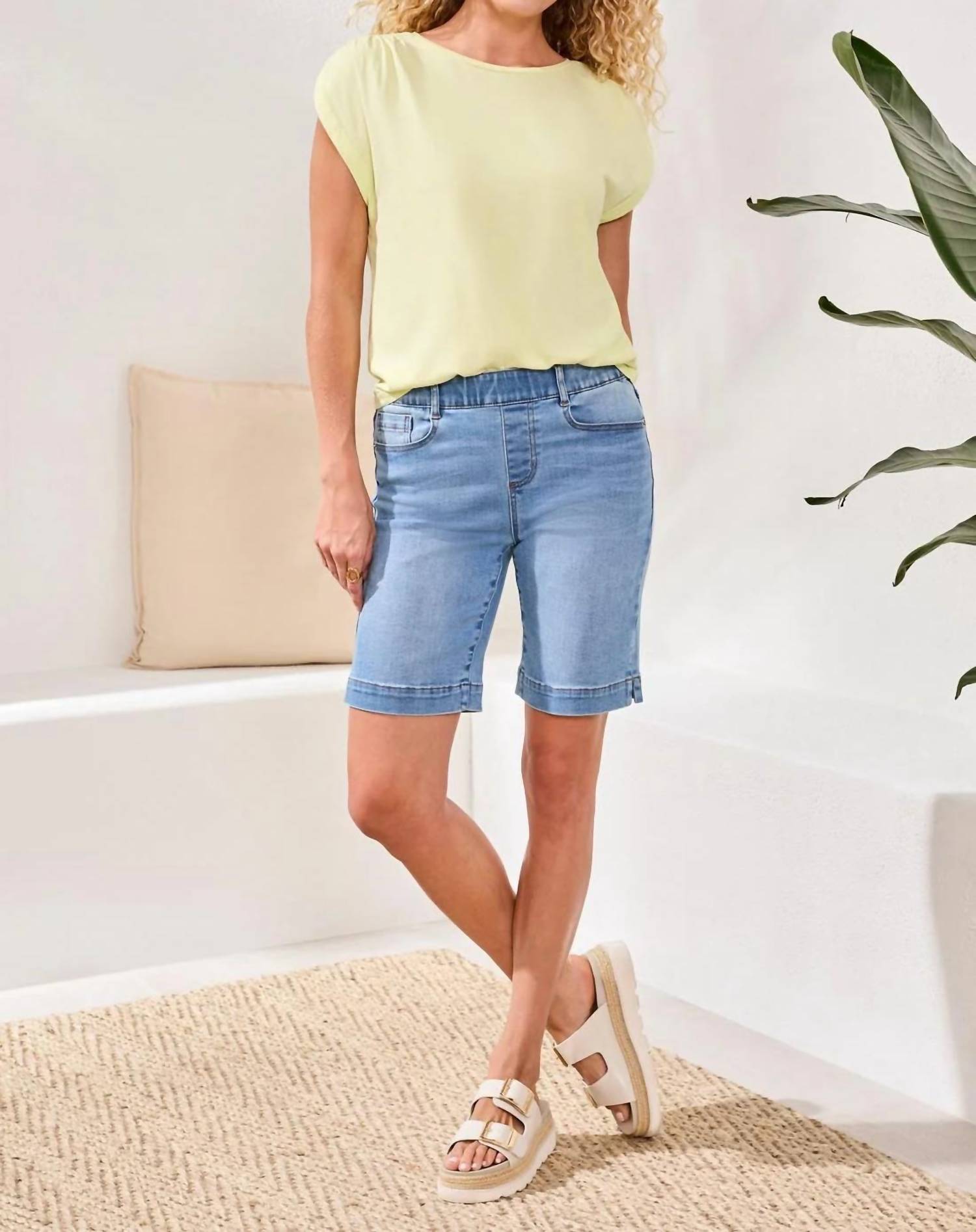Tribal - Audrey Mid Rise Pull On Shorts